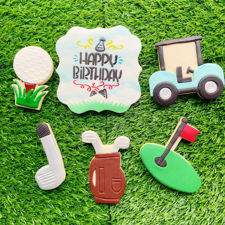 Golf buy Birthday cookies