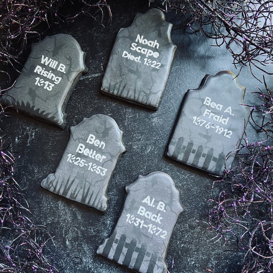 Tombstone Cookies - The Chocolate Dozen LLC