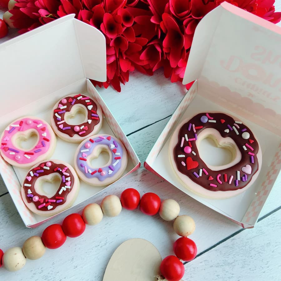 Our favorites from our Valentine's Day Box 🤩 #donuts #donutshop #cout