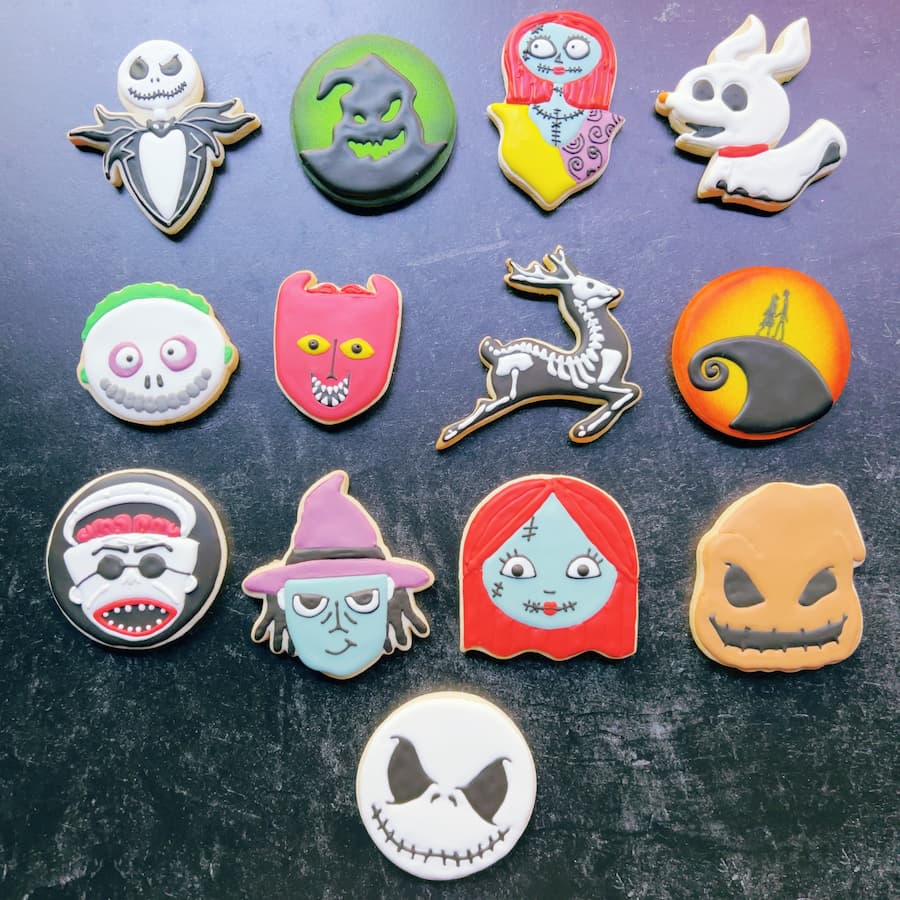 Nightmare Before Christmas Cookies - The Chocolate Dozen LLC